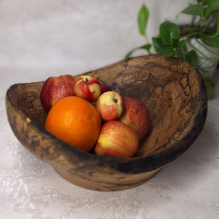 میوه خوری رستیک بیضی با چوب گردو